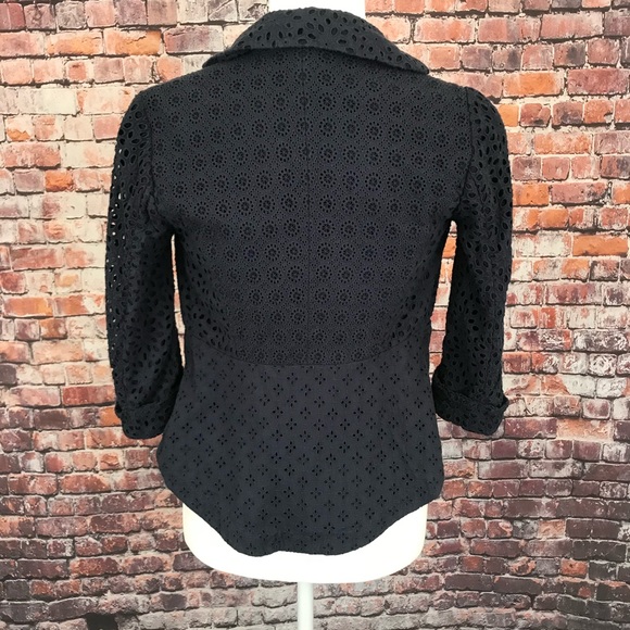 Leifnotes eyelet high low blazer size 0 - Picture 2 of 6